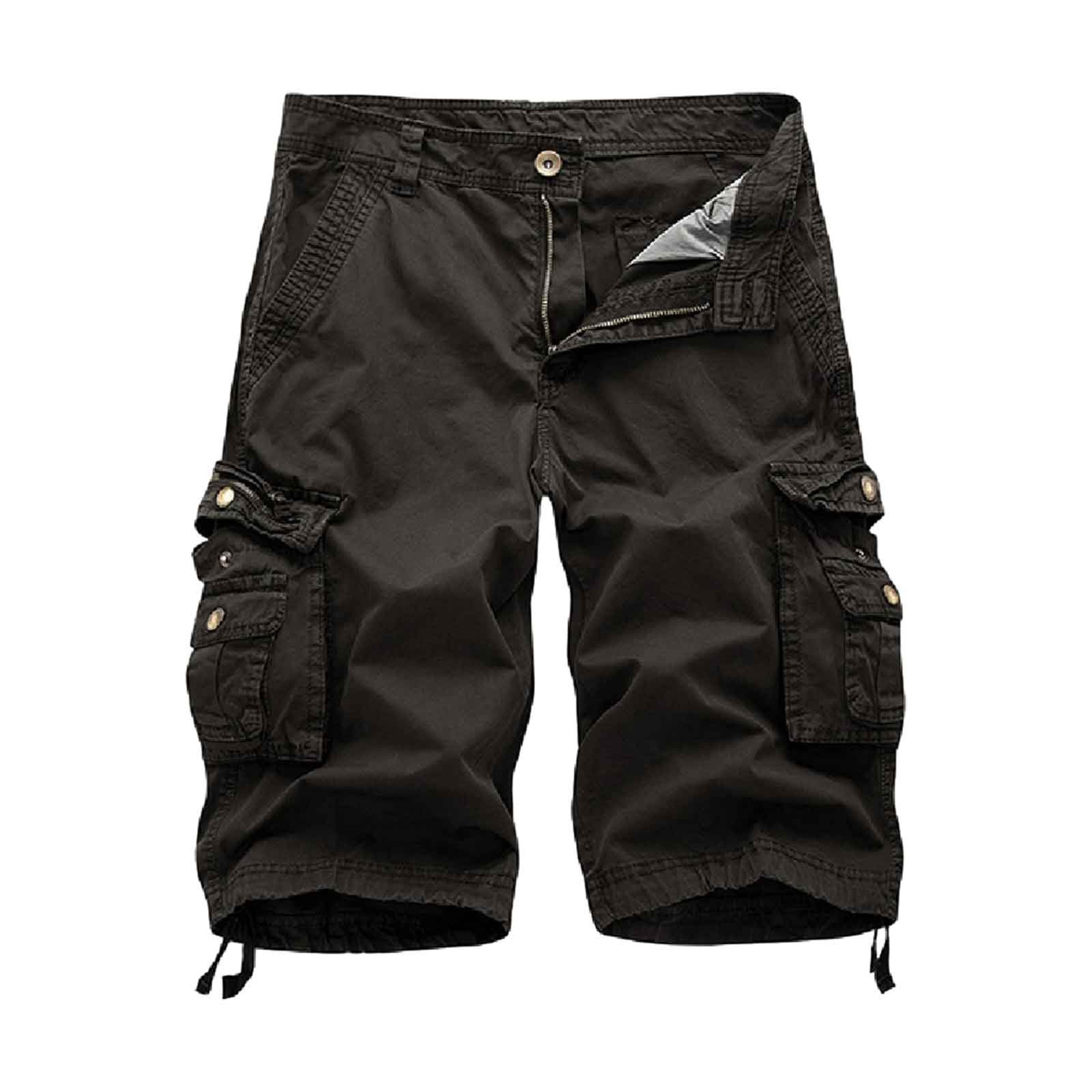thumbnail image 4 of Pantalones cortos cargo informales de estilo mecánico para hombre - Pantalones holgados de 5 puntos, playa/fiesta - Todas las estaciones (S-XXXL), 4 of 4